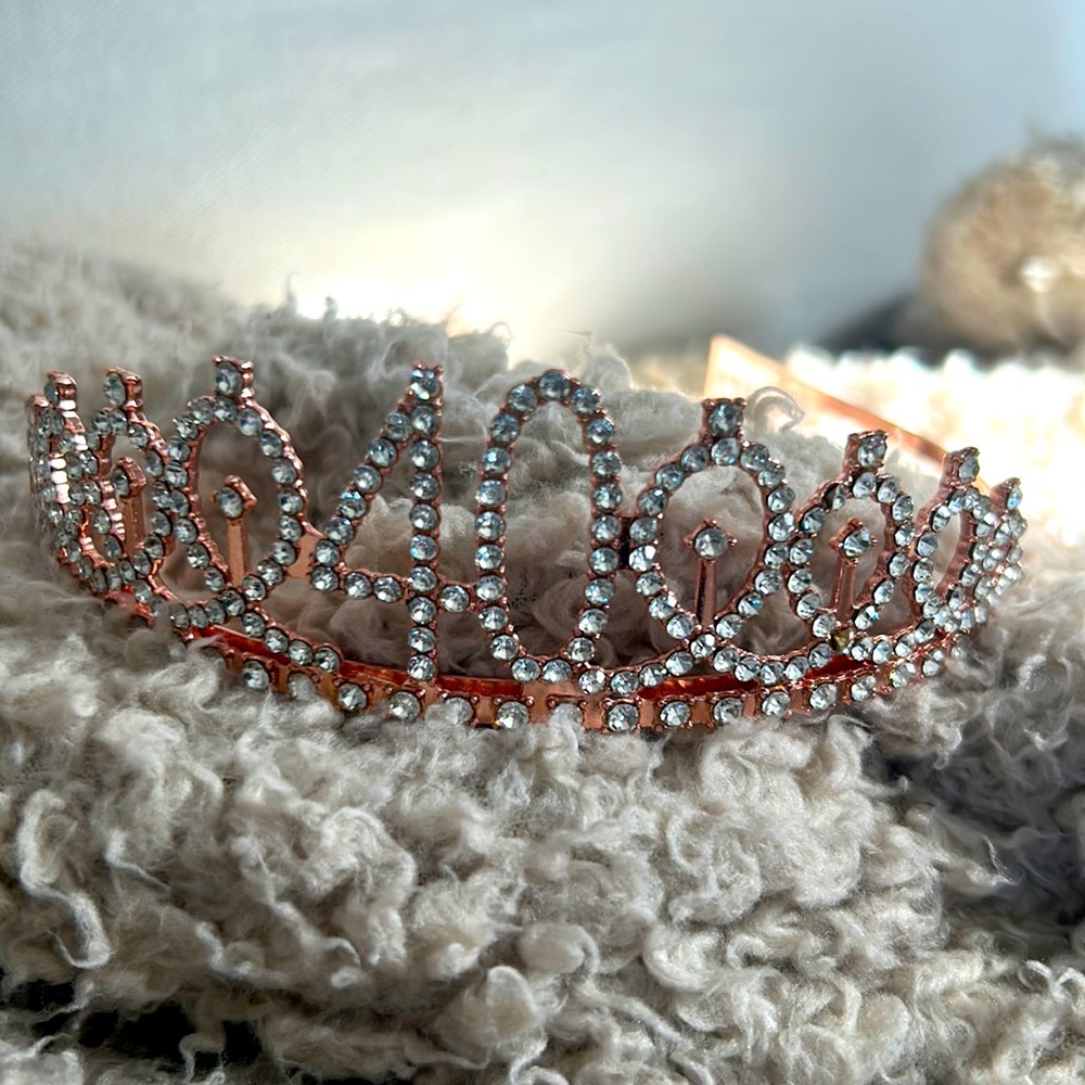 40th birthday rhinestone tiara